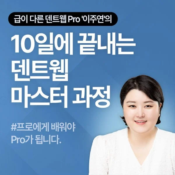 10일에 끝내는 덴트웹 마스터 과정